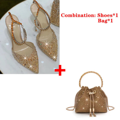 Diamond Slingback Heels