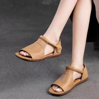 Basic Artificial Leather Sandals