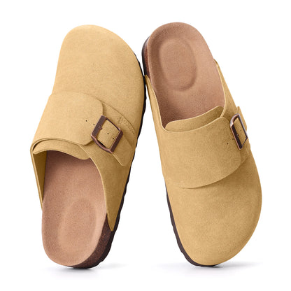 Smile Leather & Suede Clogs