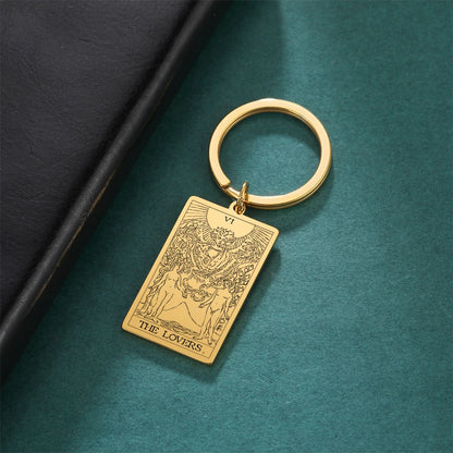 Tarot Key Chain Arcana Pendant