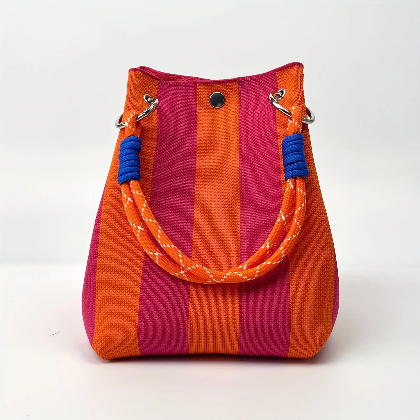 Vintage Floral Knit Handbag