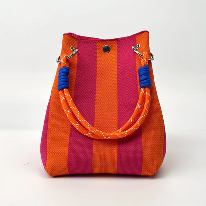 Vintage Floral Knit Handbag
