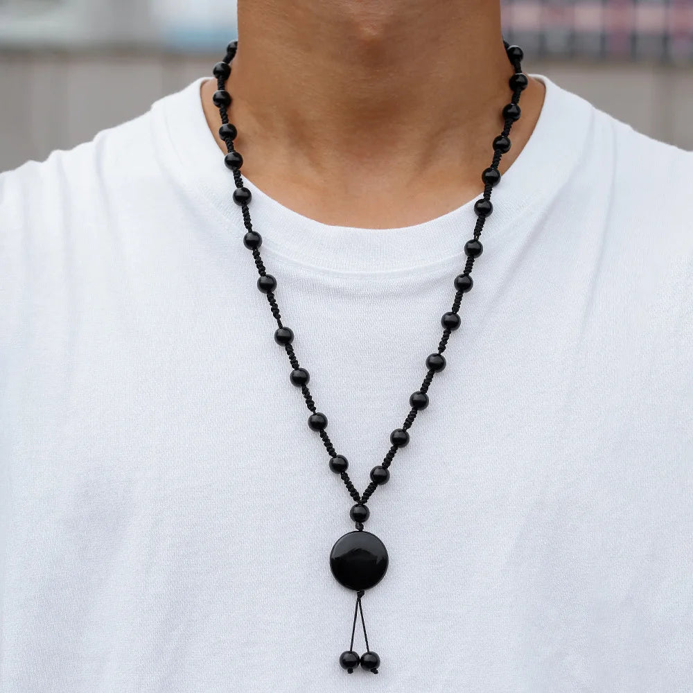 Stone Ethnic Geometric Beaded Necklace Anniversary