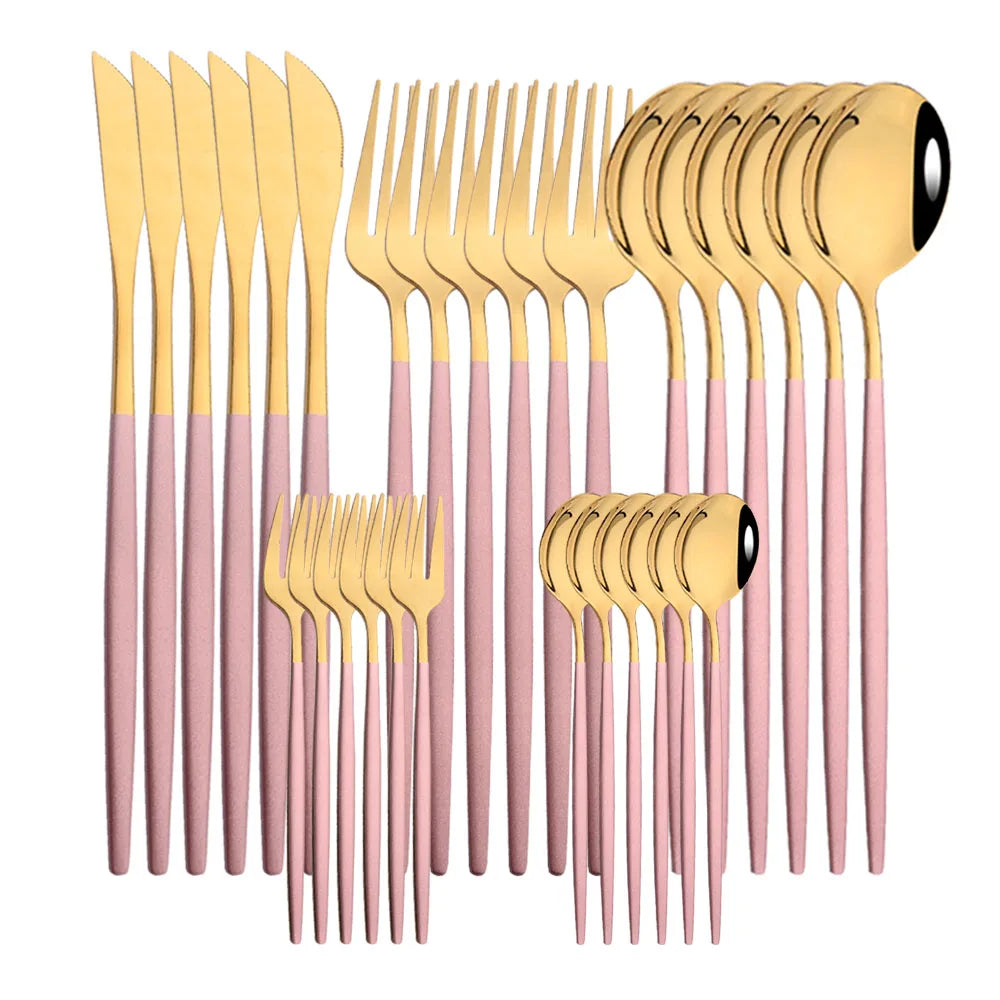 Metal Western Solid Set Pink