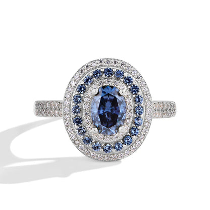 Oval Moissanite Ring