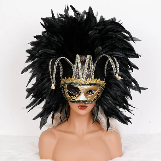 Feather Masquerade Party Mask