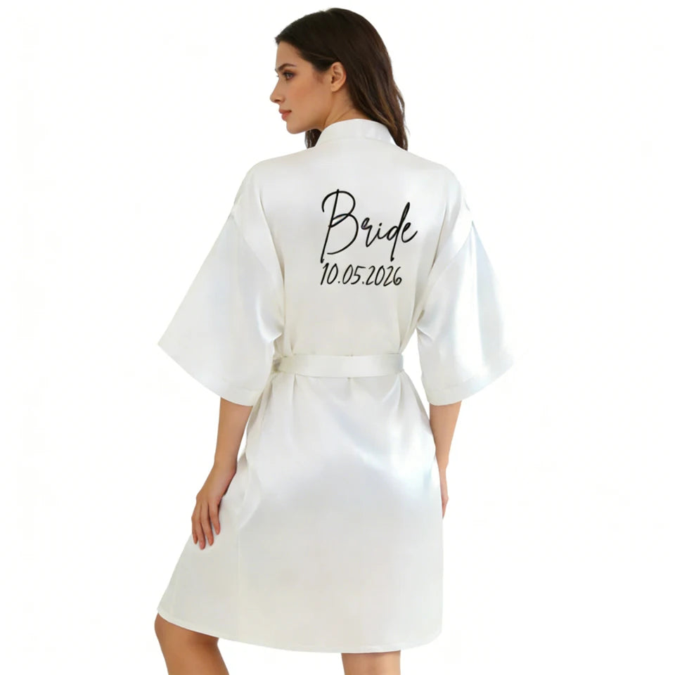 Satin Elegant Mini Robe