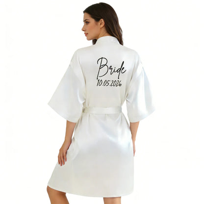 Satin Elegant Mini Robe