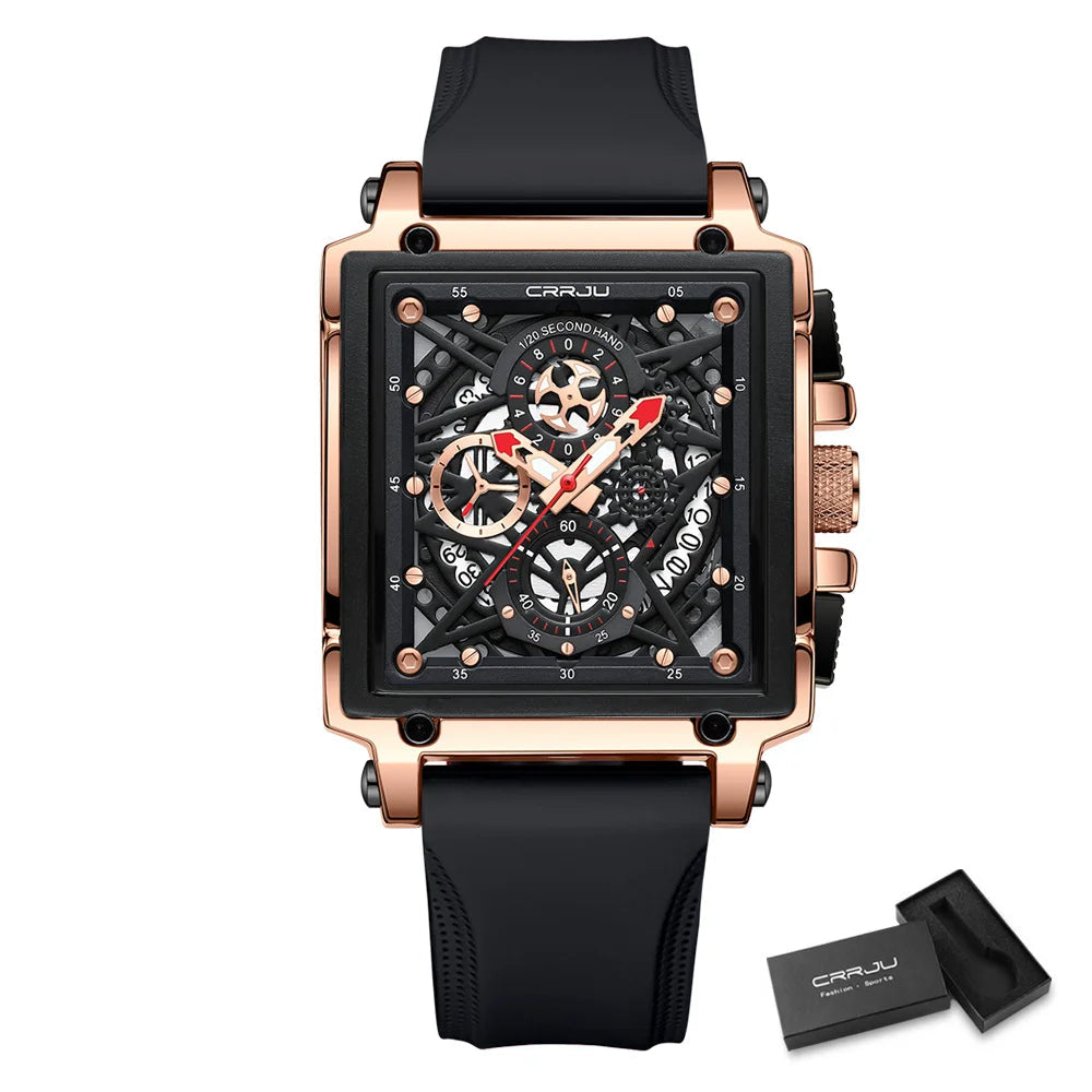 Men’s Square Chronograph Sports Watch