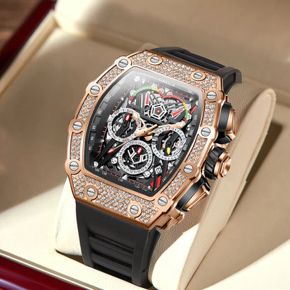 Multifunctional Barrel Quartz Watch