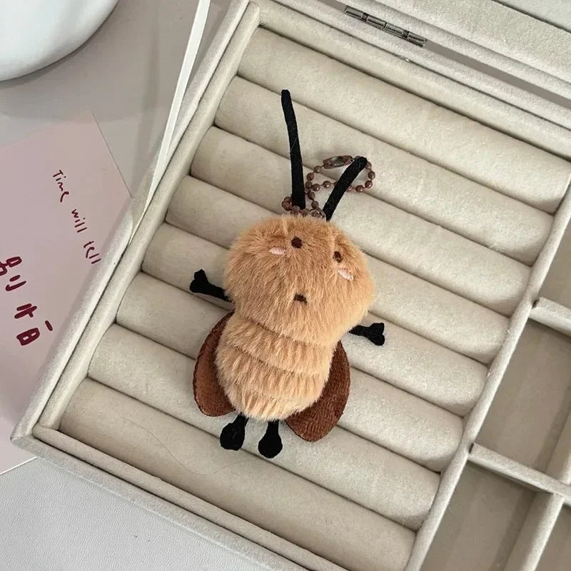 Cute Cockroach Plush Keychain Stuffed