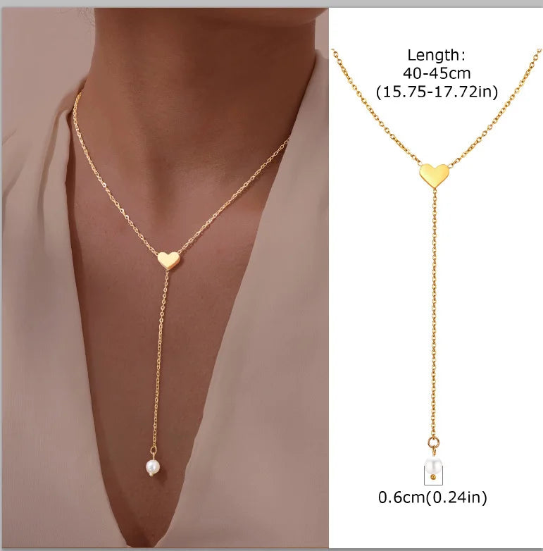 Gold Lariat Y-Shape Necklace