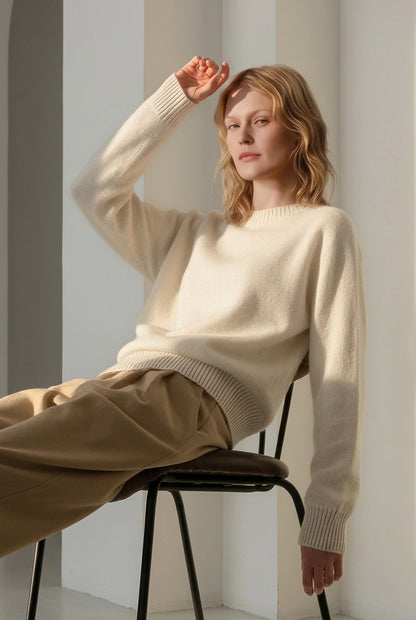Cashmere Round Neck Sweater