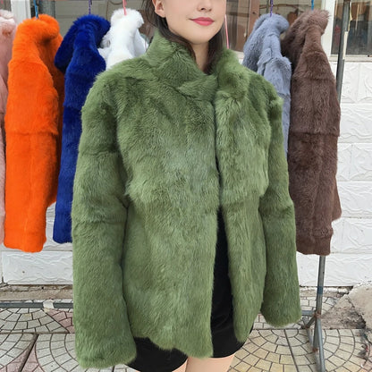 Rabbit Fur Bolero Jacket