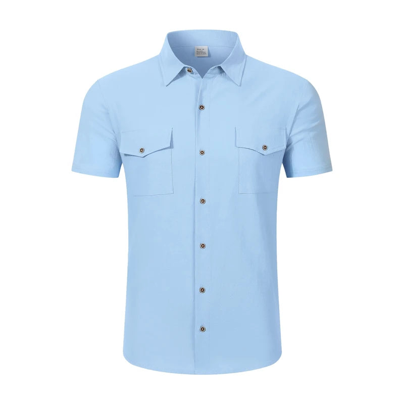 Linen Short Sleeve Summer Shirt