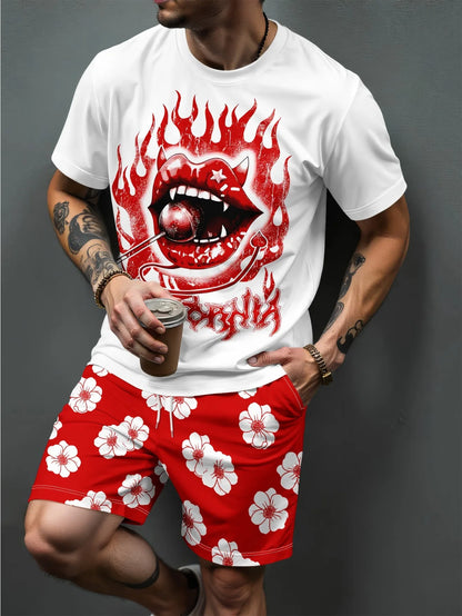3D Printed Drawstring Shorts Set