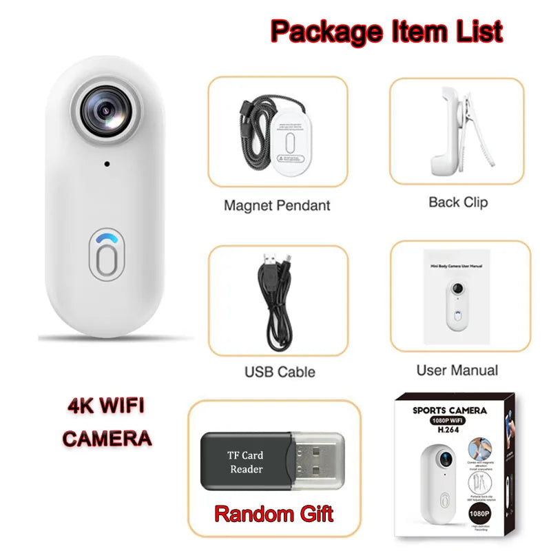 Ultra Compact 4K Body Camera