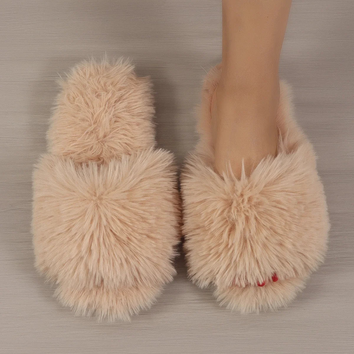 Faux Fur Winter Slippers