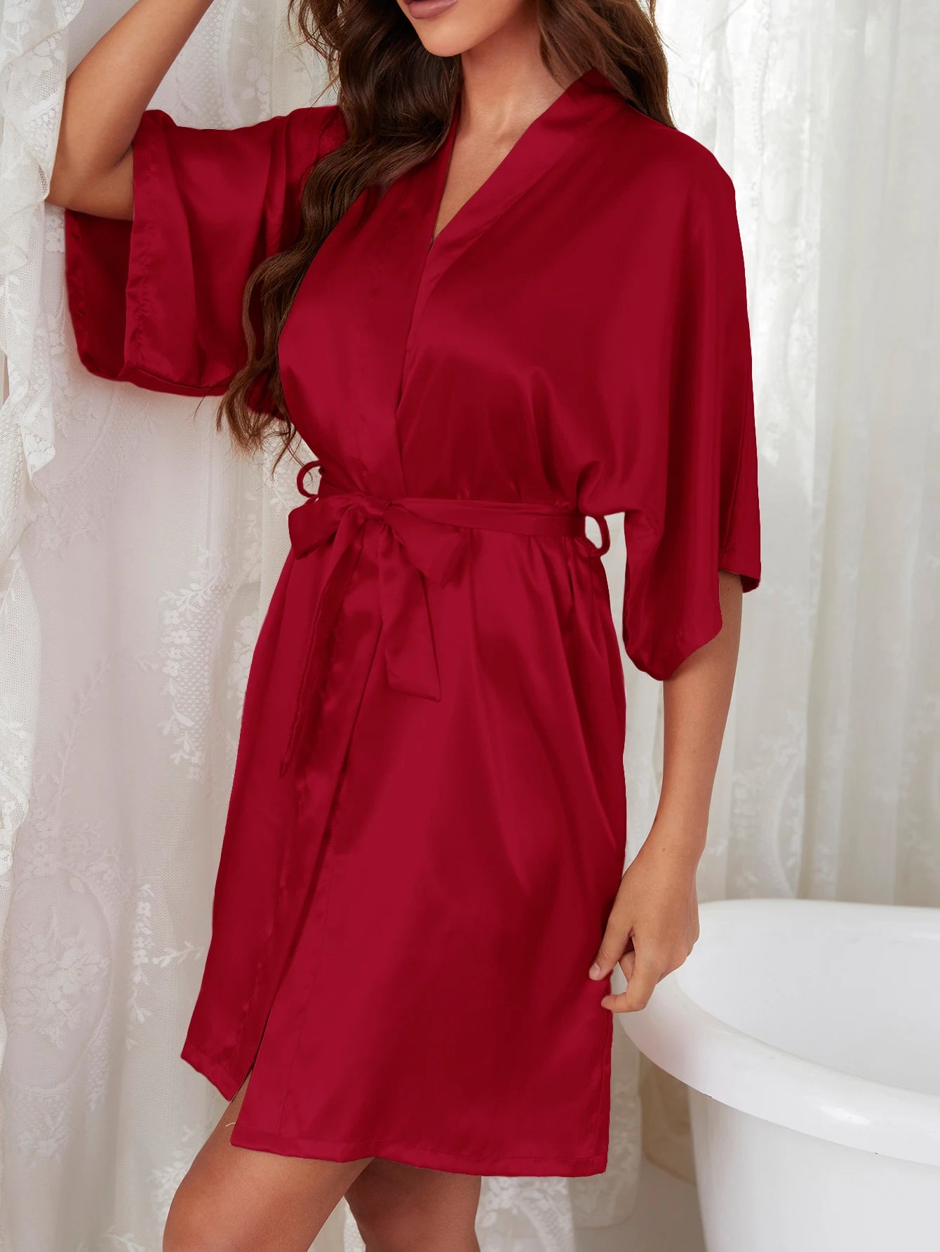 Sexy Knee Length Robe