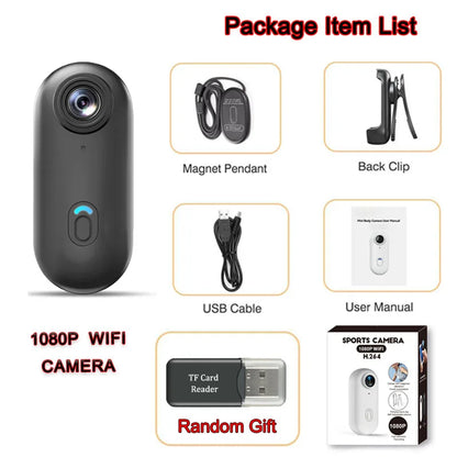 Ultra-Compact 4K Wearable Body Camera