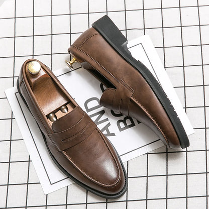 Soft Leather Bean Loafers
