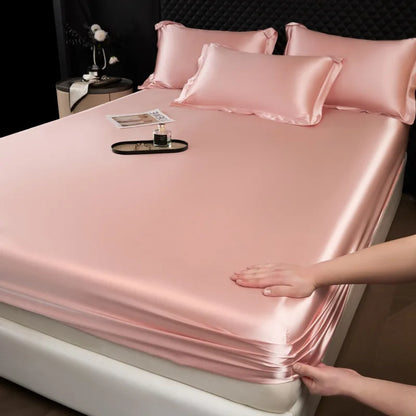 3-Piece Luxury Mulberry Silk Bed Sheet Set