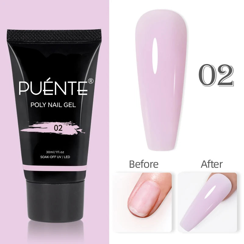 PUENTE Glitter Poly Nail Gel