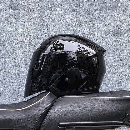 Double-Lens Racing Half Helmet