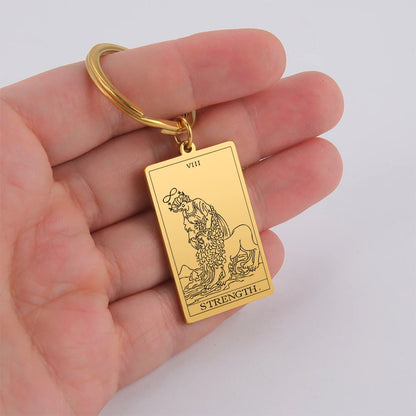 Tarot Key Chain Arcana Pendant
