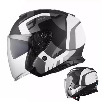 MT Thunder Double-Lens Jet Helmet