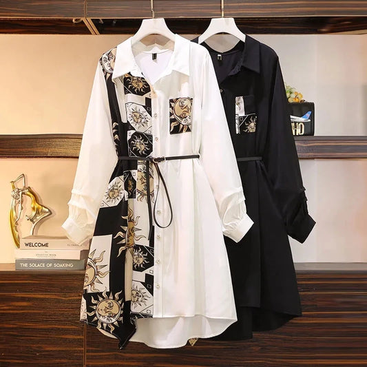 Vintage Belted A-Line Dress