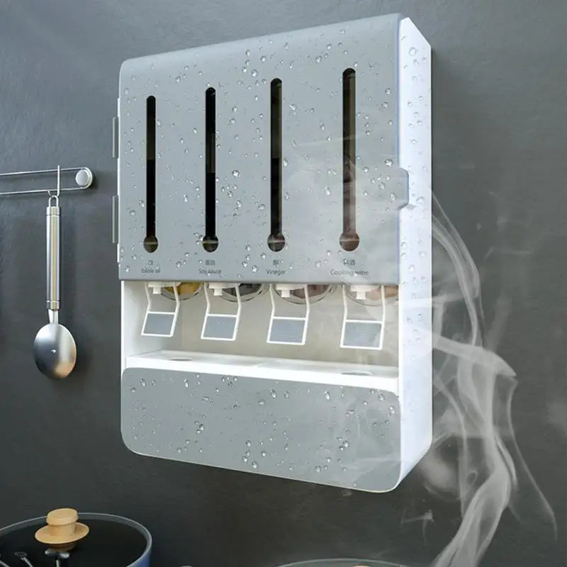 Wall Mount Turntable Spice Rack