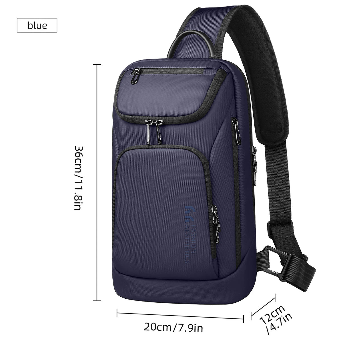 Water-Repellent Oxford Chest Bag