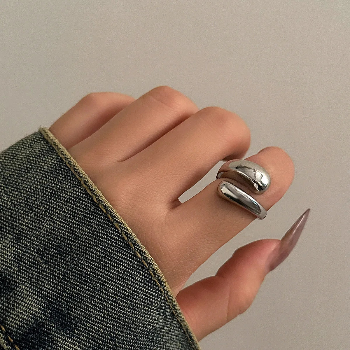 Geometric Metal Jewelry Set