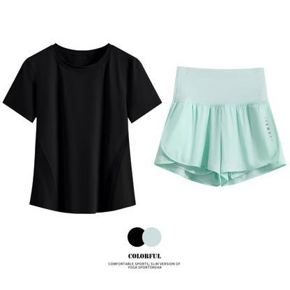 Women Summer Breathable Short Sports Set
