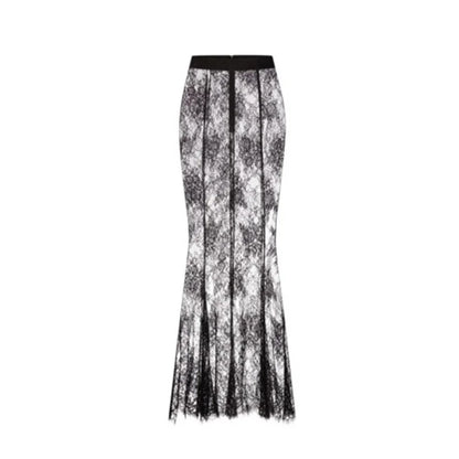 Mesh Skirt Office Outfit
