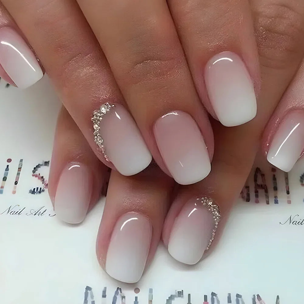 Elegant Short Red Nails
