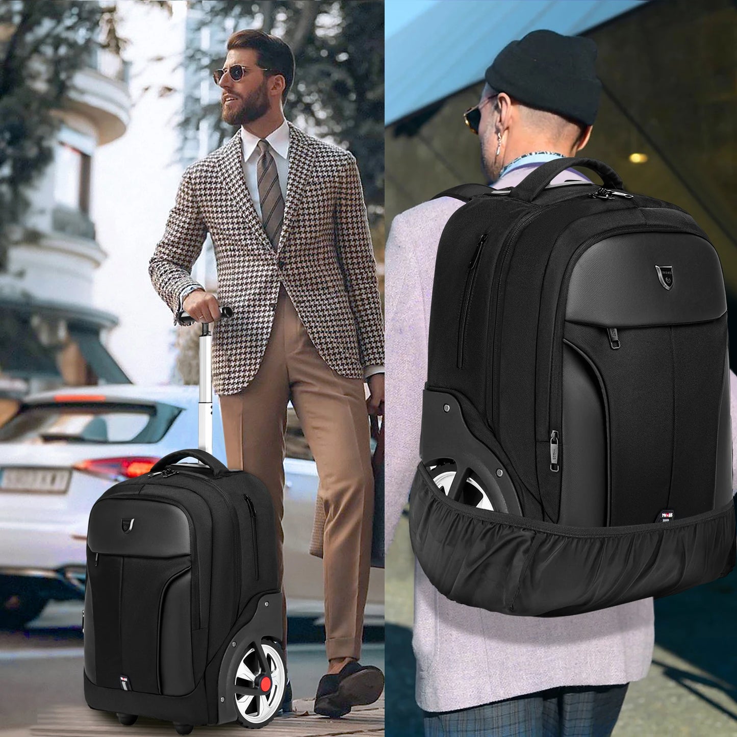 20-Inch Rolling Laptop Backpack