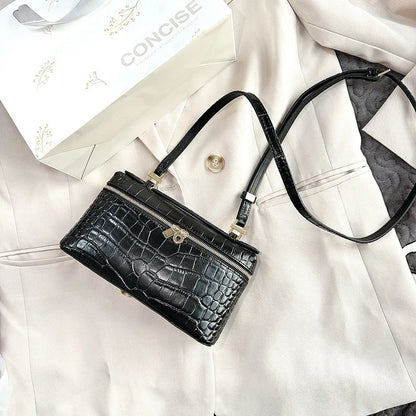 Crocodile Embossed Mini Clutch