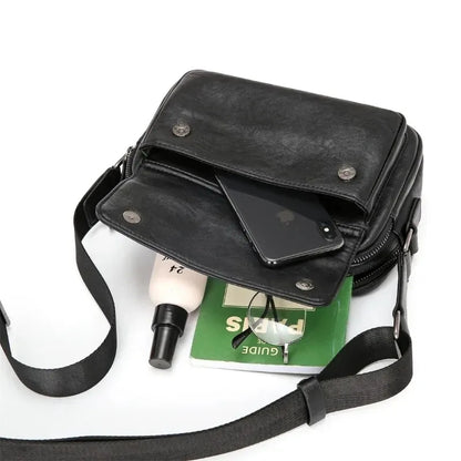 PU Leather Flap Crossbody Bag