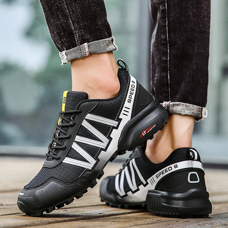 Waterproof Lace-Up Trekking Sneakers