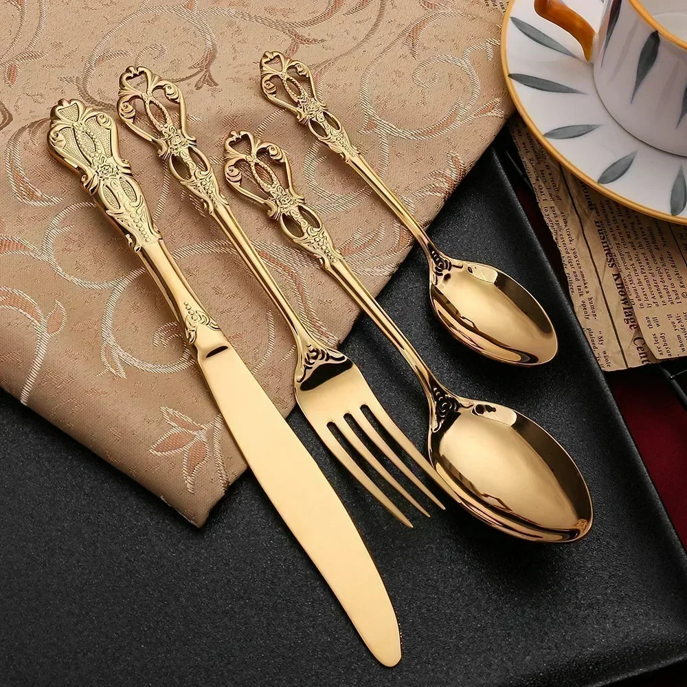 Luxury Gold Cutlery Set