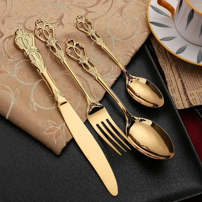 Luxury Gold Cutlery Set