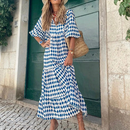 Boho Puff Sleeve Dress