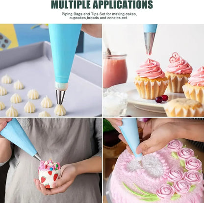 Metal Pastry Set Piping Bags