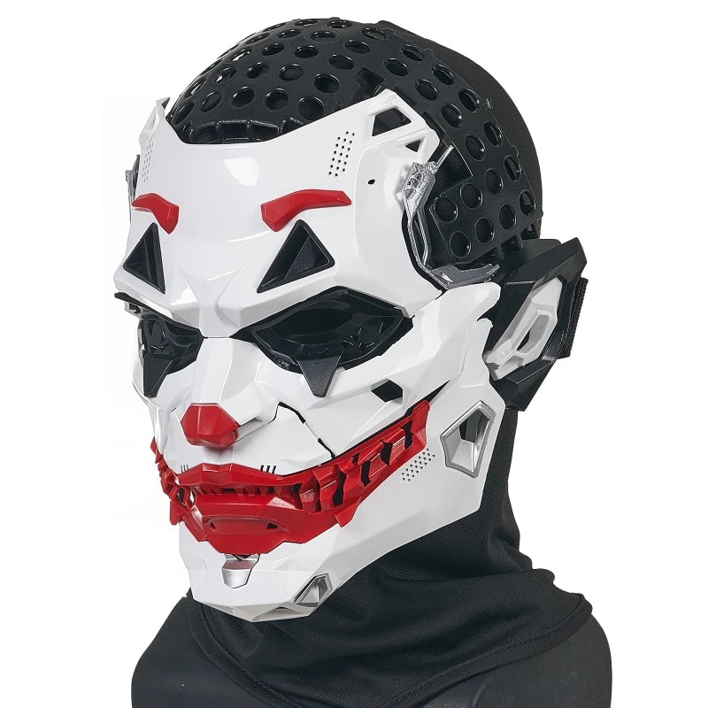 Geometric Cyberpunk Clown Mask