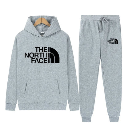 Unisex Two-Piece Hooded Tracksuit Set