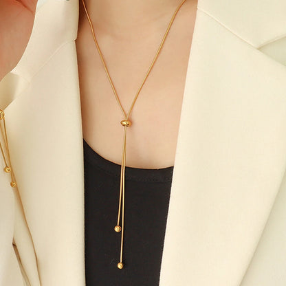 Personalized Y Pendant Necklace