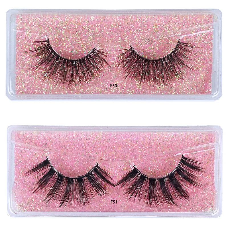 Natural Long Strip Eyelashes Set
