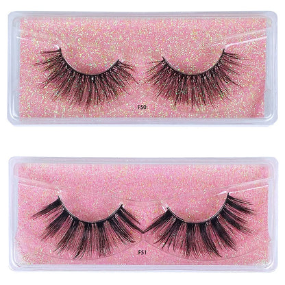 Natural Long Strip Eyelashes Set